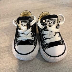Converse Baby Black and White Sneakers